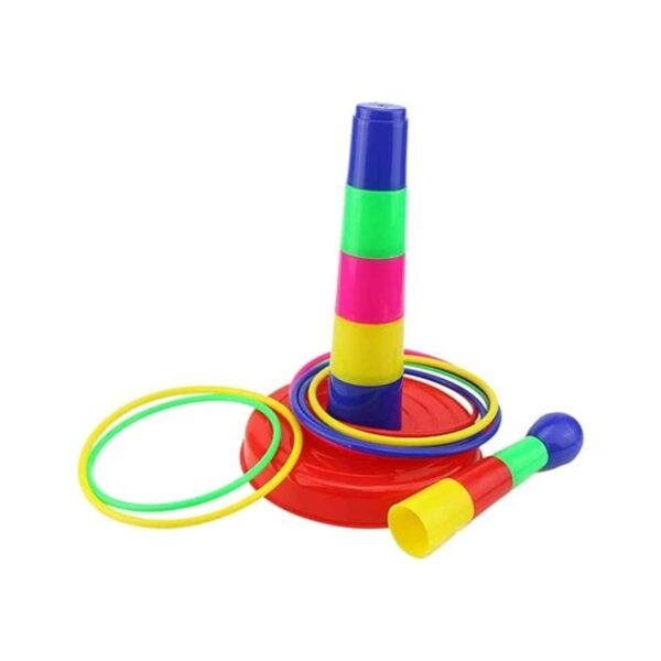 Ogrmar Juego de anillos deportivos de plástico colorido de_3