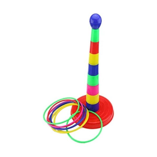 Ogrmar Juego de anillos deportivos de plástico colorido de_1