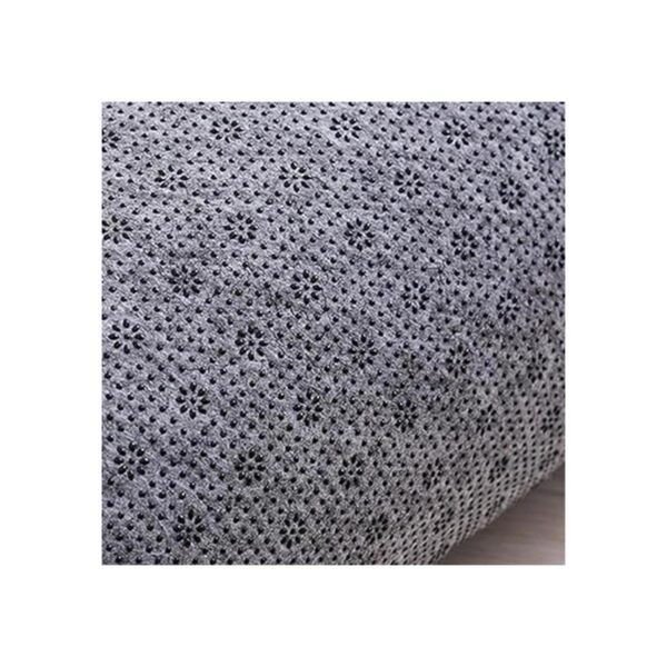 SYROVIA Grey Moon Round Area Rug 2 in Diameter Bedroom_4
