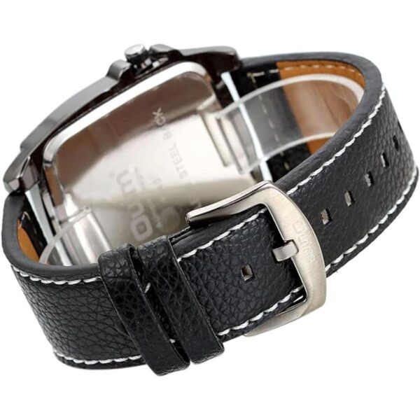 Avaner Reloj de pulsera punk para hombre doble zona