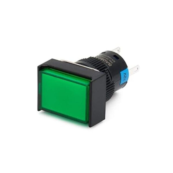 Baomain Interruptor de botón de 0.630 in tapa rectangular_2