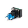 Baomain Interruptor de botón de 0.630 in tapa rectangular_4