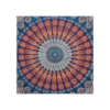Tapiz hippie indio bohemio psicodélico azul dorado pavo_1
