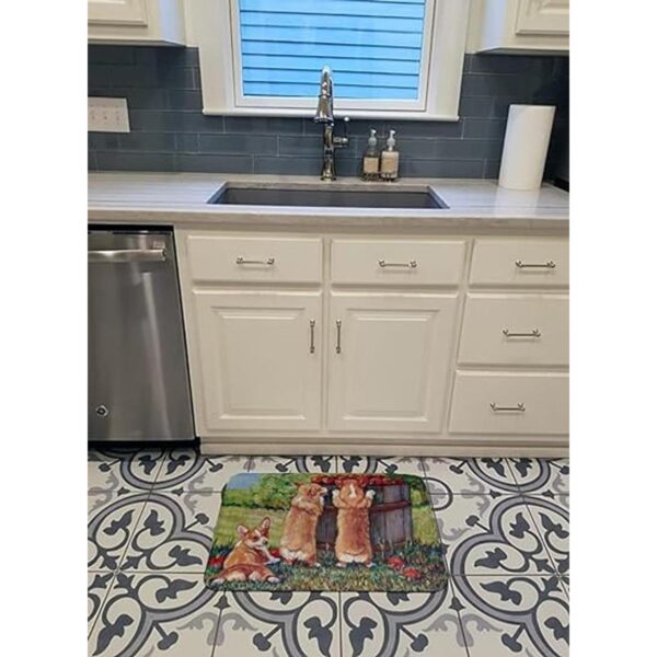 Carolines Treasures 7351RUG Manzana Helper Corgis lavable_3