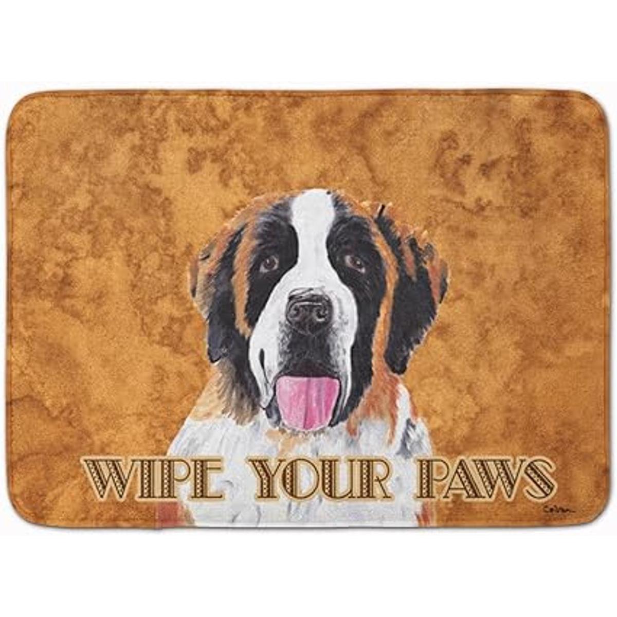 Carolines Treasures SC9129RUG Saint Bernard Wipe Your