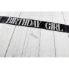 Negro Birthday Girl Sash con plata Embutida Glitter_3