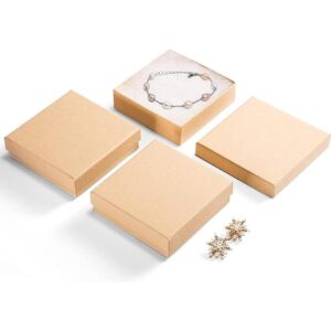 MESHA Cajas para joyería de 3.5 x 3.5 x 1 pulgadas de_1