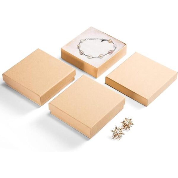 MESHA Cajas para joyería de 3.5 x 3.5 x 1 pulgadas de_1