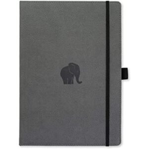 Dingbats Cuaderno grande de Wildlife liso elefante gris_1