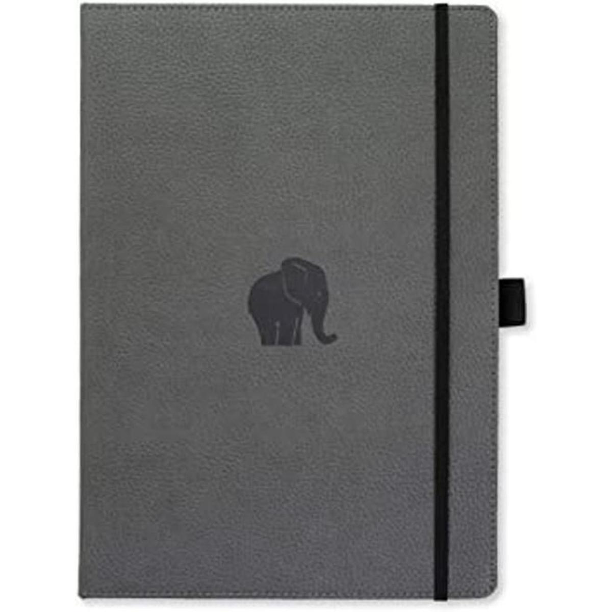 Dingbats Cuaderno grande de Wildlife liso elefante gris