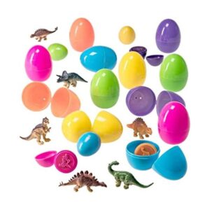 Prextex Huevos de Pascua rellenos de mini dinosaurios y_1