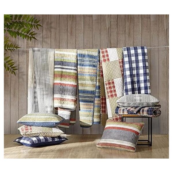 Eddie Bauer Juego de edredón King ropa de cama_5