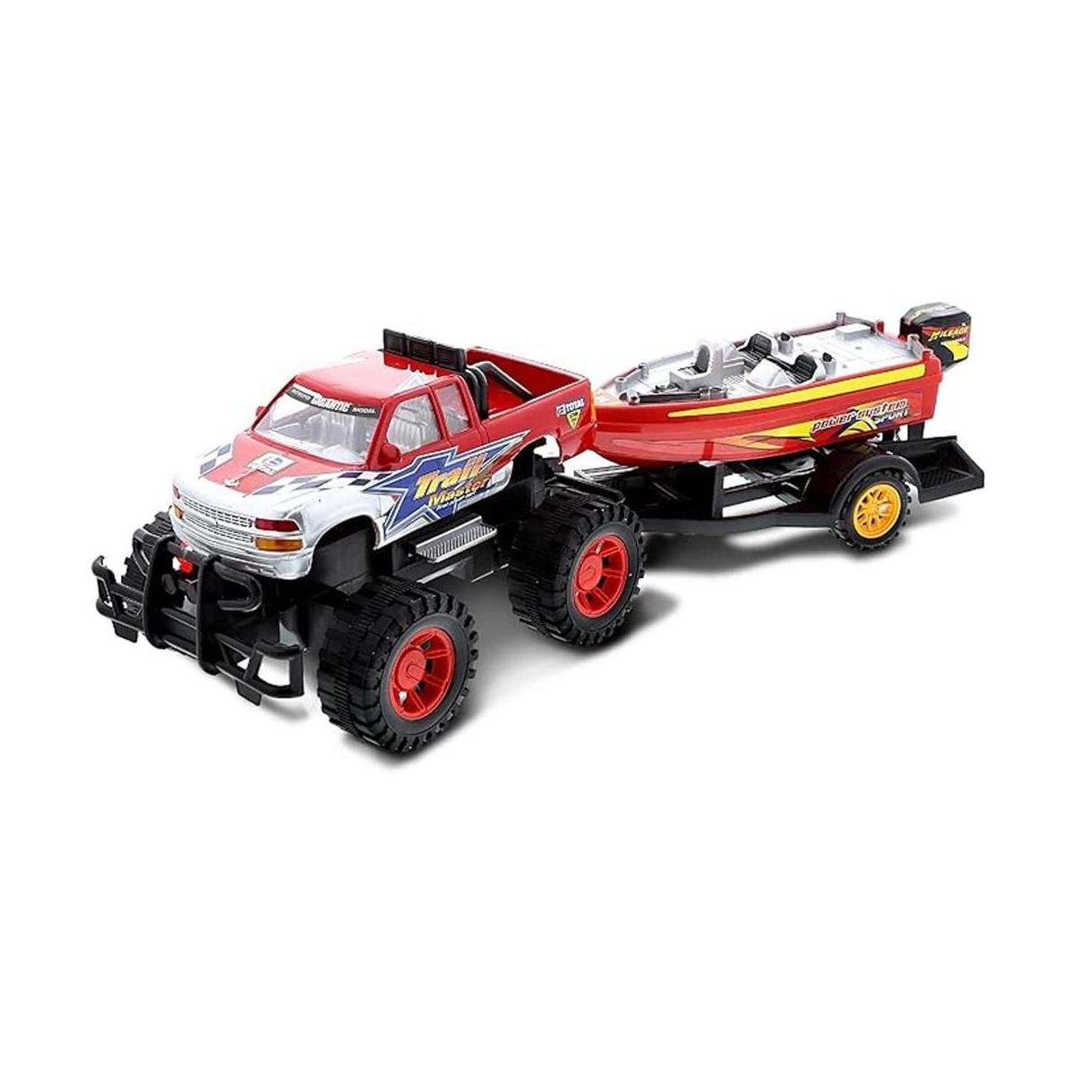 Mozlly Monster Truck Trailer Speed Boat Juego de juego