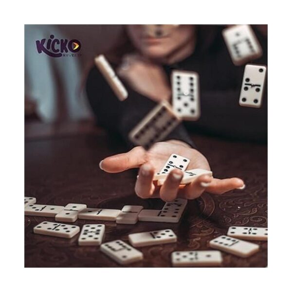 Juego de dominó clásico premium 28 piezas doble seis_5