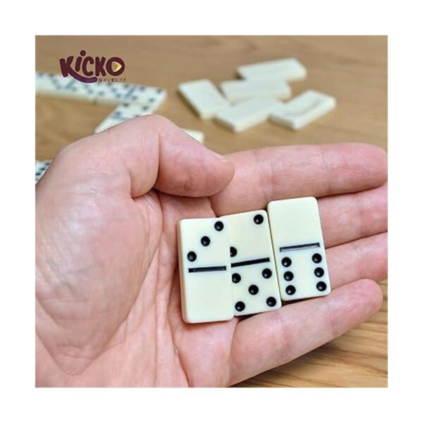 Juego de dominó clásico premium 28 piezas doble seis_6