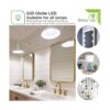 Bioluz LED focos en forma de globo con luz LED ajustable