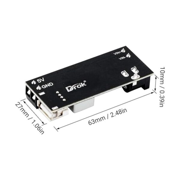 Convertidor Buck de 12 V a 5 V DROK 5 A regulador de_3