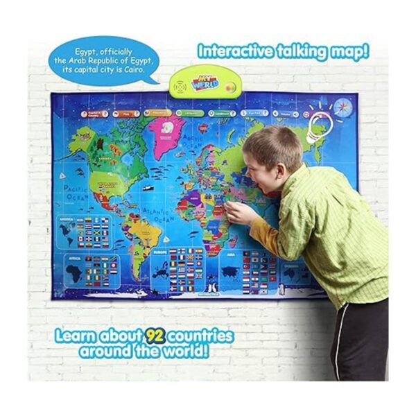 BEST LEARNING iPoster My World Interactive Map Juguete_4