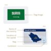 CARDDIA Colección completa de 240 tarjetas de banderas de_5