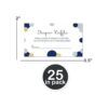 Baby Shower pañal Rifa Boys Navy Gold Invitar Insert_3