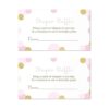 Baby Shower pañal Rifa Juego Las Niñas Invitar Insert Card_4
