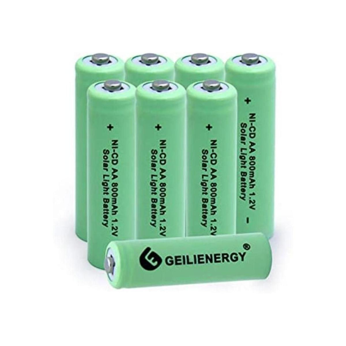 GEILIENERGY NICD AA 800mAh Batería recargable para luz