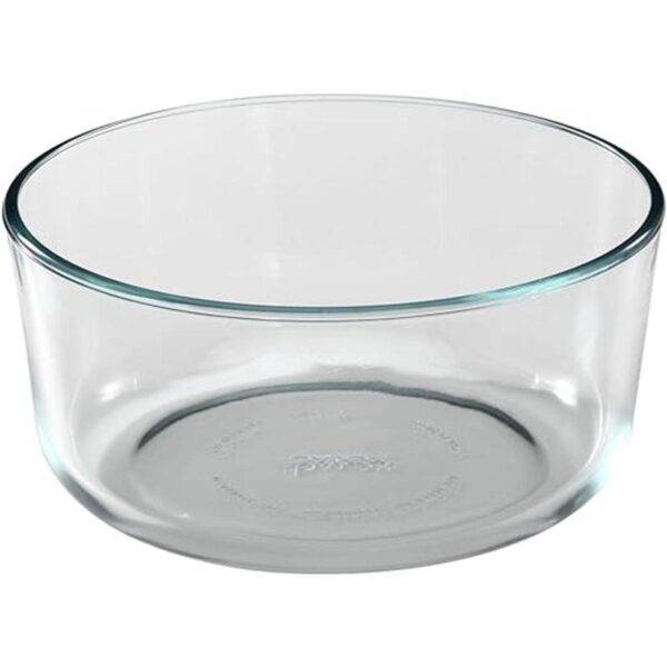 Plato redondo y transparente de almacenamiento Pyrex con_2