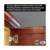 Restricción de puerta de cabinete 8 pulgadas limitador