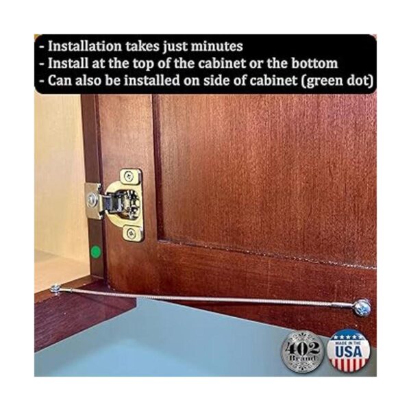 Restricción de puerta de cabinete 8 pulgadas limitador
