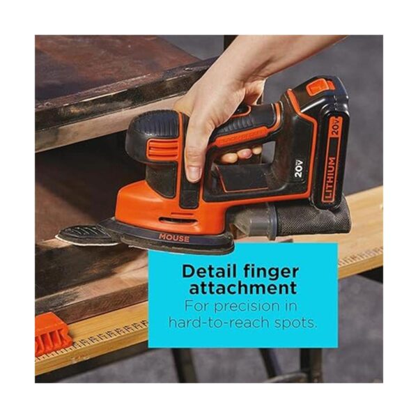BLACKDECKER BDCMS20C 20 v MAX pulidora mouse de ion de_4