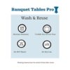 Banquet Tables Pro Mantel rectangular de elastano elástico_4