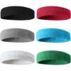 BEACE Sweatbands Sports Headband for Men Women 6PCS_1