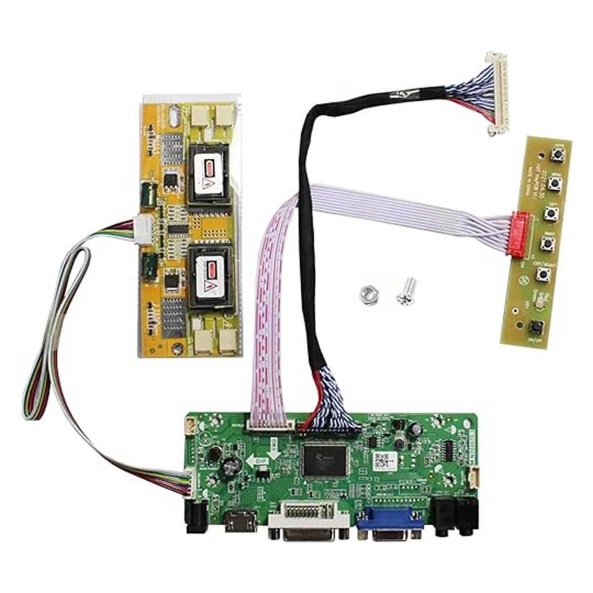 HDMI VGA DVI Audio LVDs Placa controladora de 30 pines