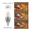 GEZEE Bombilla LED para candelabro no regulable