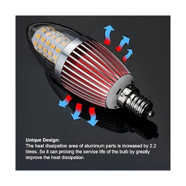 GEZEE Bombilla LED para candelabro no regulable