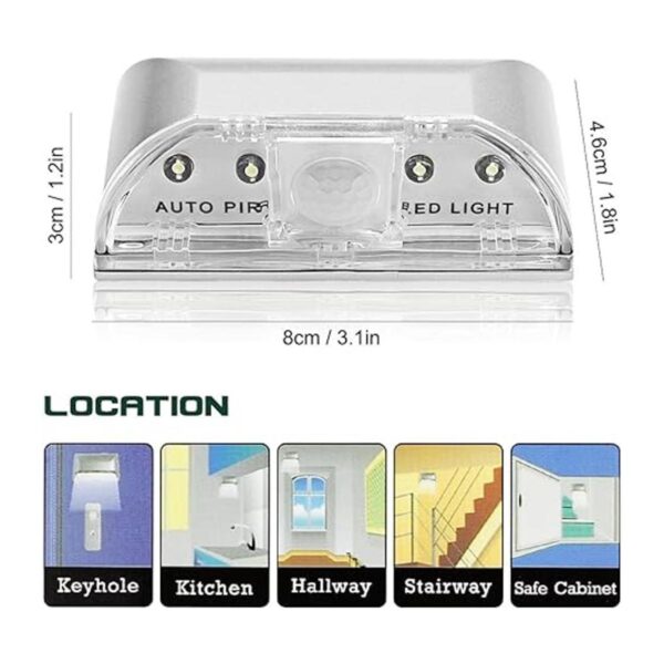 SENHAI Paquete de 2 luces de ojo de cerradura de puerta_2