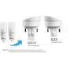 Silverlite Paquete de 2 bombillas LED de 5W equivalente_3