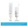 Silverlite Paquete de 2 bombillas LED de 5W equivalente_4