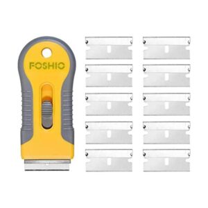 Raspador de plástico retráctil para quitar adhesivo de