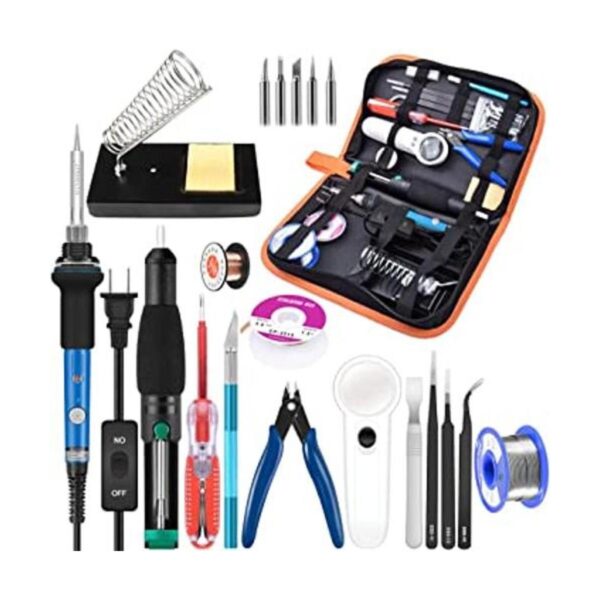 Kit de soldador electrónica 21 en 1 60 W de temperatura