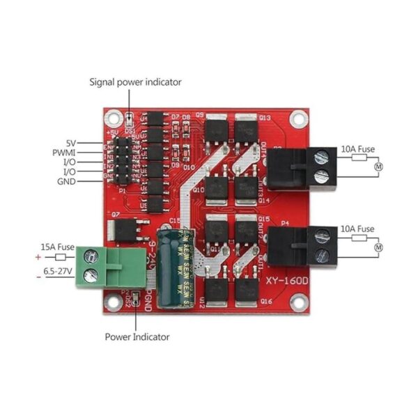 DROK L298 Controlador de velocidad de motor de doble_2