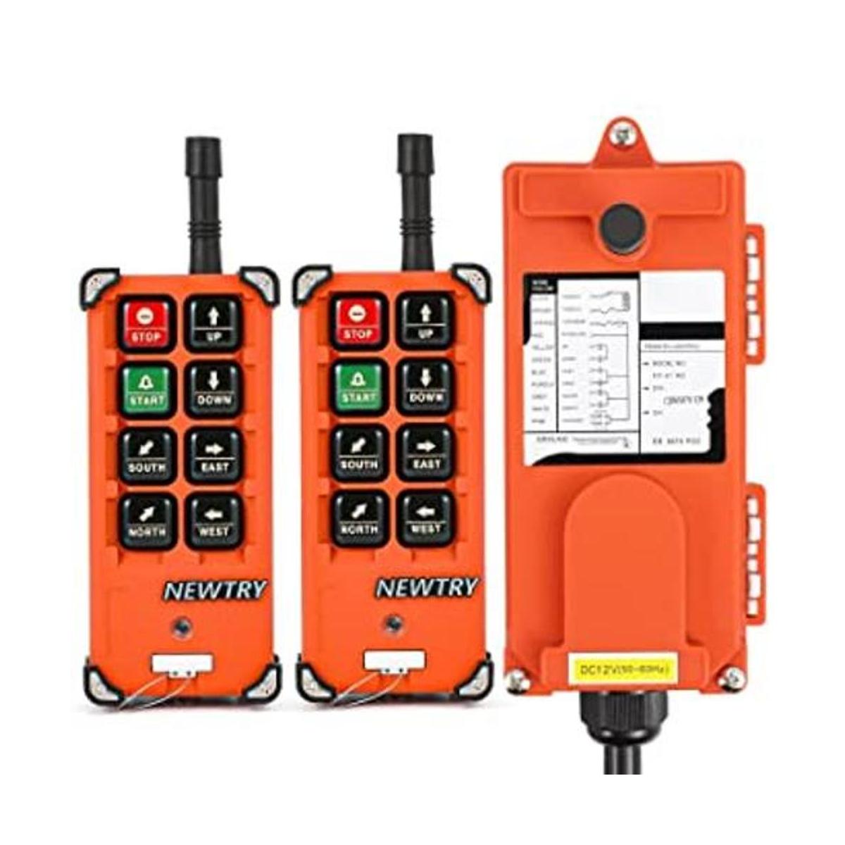 NEWTRY Control remoto de grúa inalámbrica 8 botones de 12