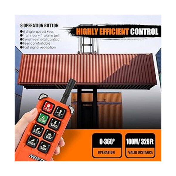 NEWTRY Control remoto de grúa inalámbrica 8 botones de 12_2