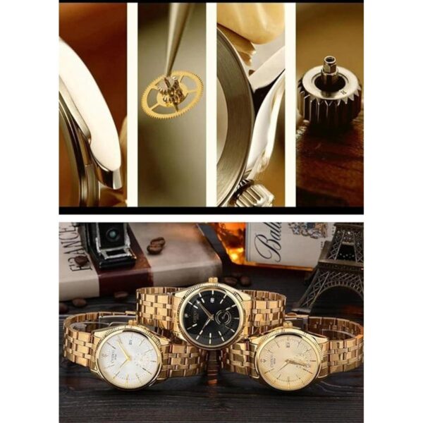 Fanmis Reloj de pulsera analógico de lujo para hombre de