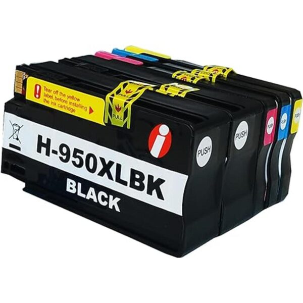 INK4WORK Paquete de 5 cartuchos de tinta compatibles para