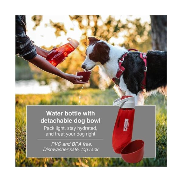 Kurgo Gourd 2 en 1 botella de agua de viaje para perros_2