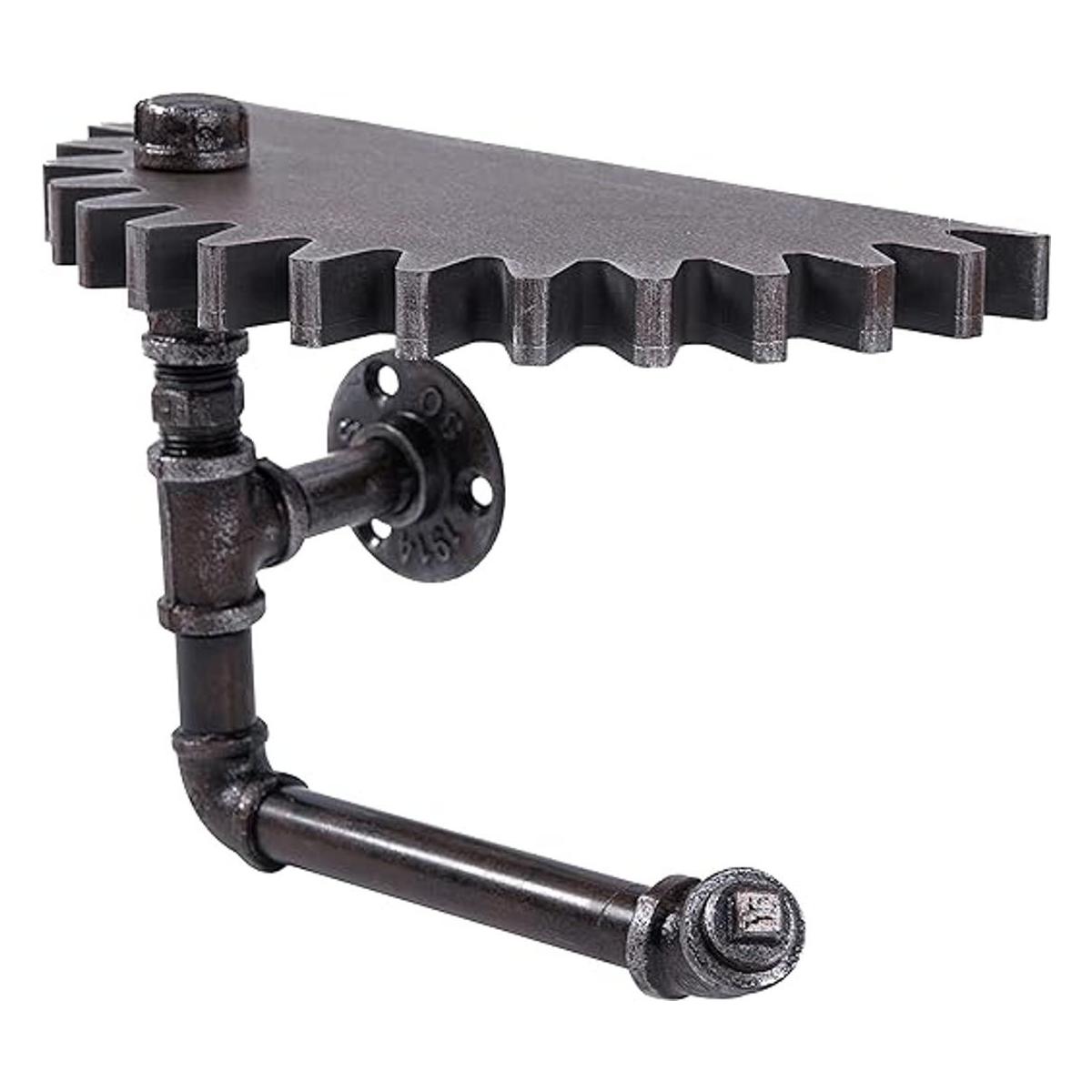 MyGift Steampunk Decor Estante flotante de pared estante