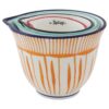 Creative CoOp Tazas medidoras de gres a rayas estampadas a_3