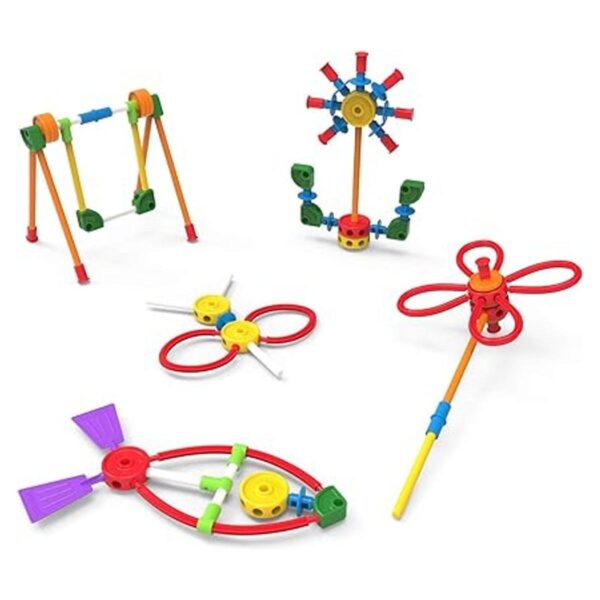 TINKERTOY Lata de construcción retro 100 piezas Lata_4