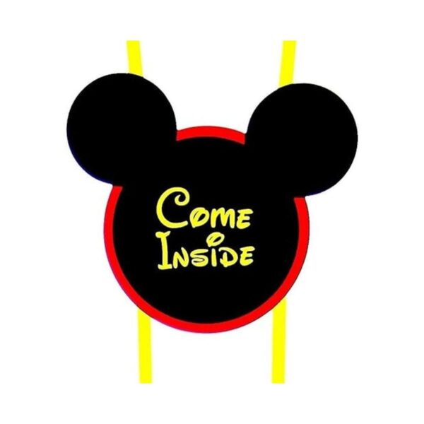 Cartel del Ratón Mickey para cumpleaños Door sign_2